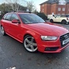 2011-61 audi a4 estate in red