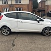 White ford fiesta
