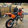 Ktm exc 125 crosser  road registere