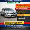RENAULT CLIO 1.6 PETROL • AUTOMATIC