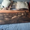 Large canvas sea side print.
