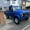 Defender 90 on richards galvanised
