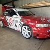 Red Vectra track road car