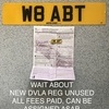 W8 ABT Vehicle Registration unused
