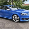 Audi S3 sports back sprint blue